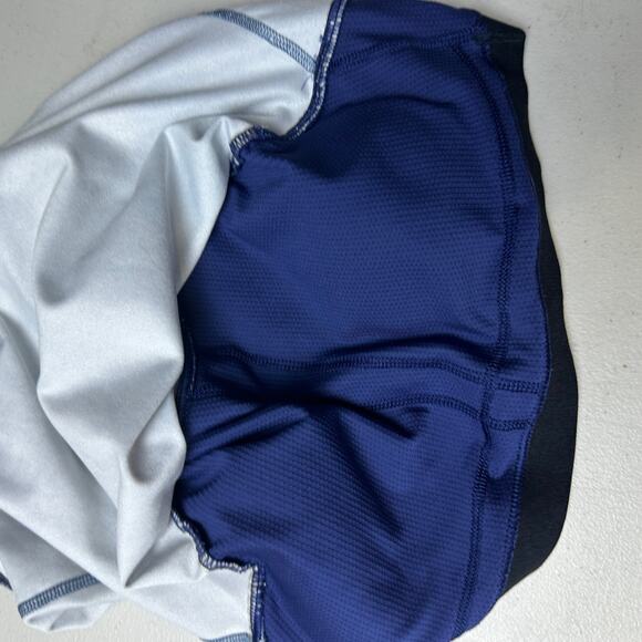 Athleta Girl Printed Long Distance Sports‎ Bra Blue Purple Size XL 14 - Picture 8 of 11